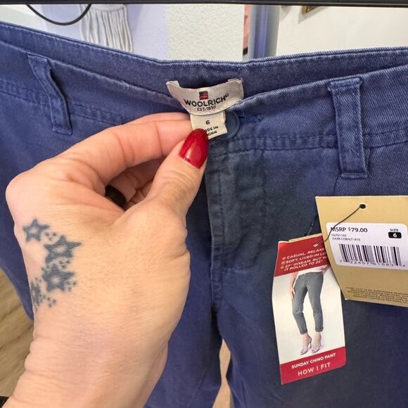 Woolrich Dark Cobalt Chino Pants - Picture 4 of 4